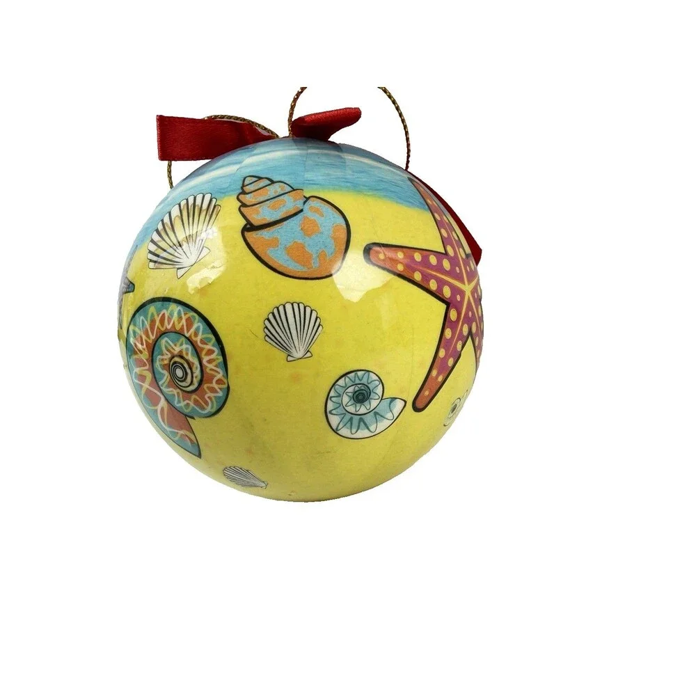 VTG Bahamas CocoCay Christmas Ornament Beach Shell Starfish Souvenir 4” Holiday